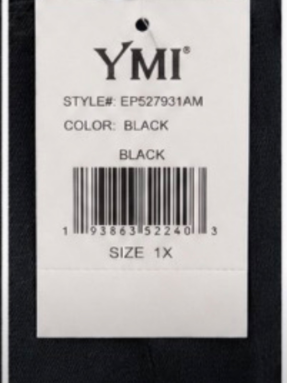 YMI Forever Color Black Skinny Jeans NWT Women's Plus Size 1X Stretch - Picture 5 of 6